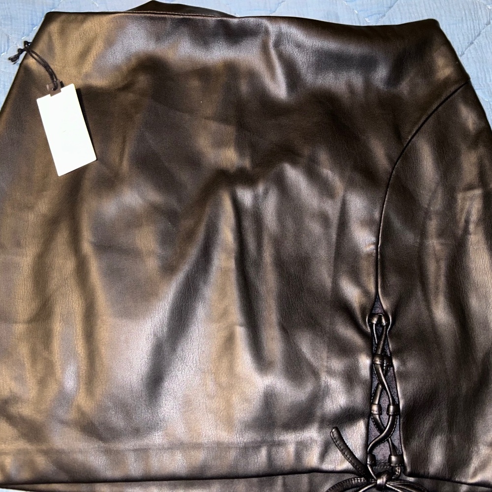 Astr label skirt leather